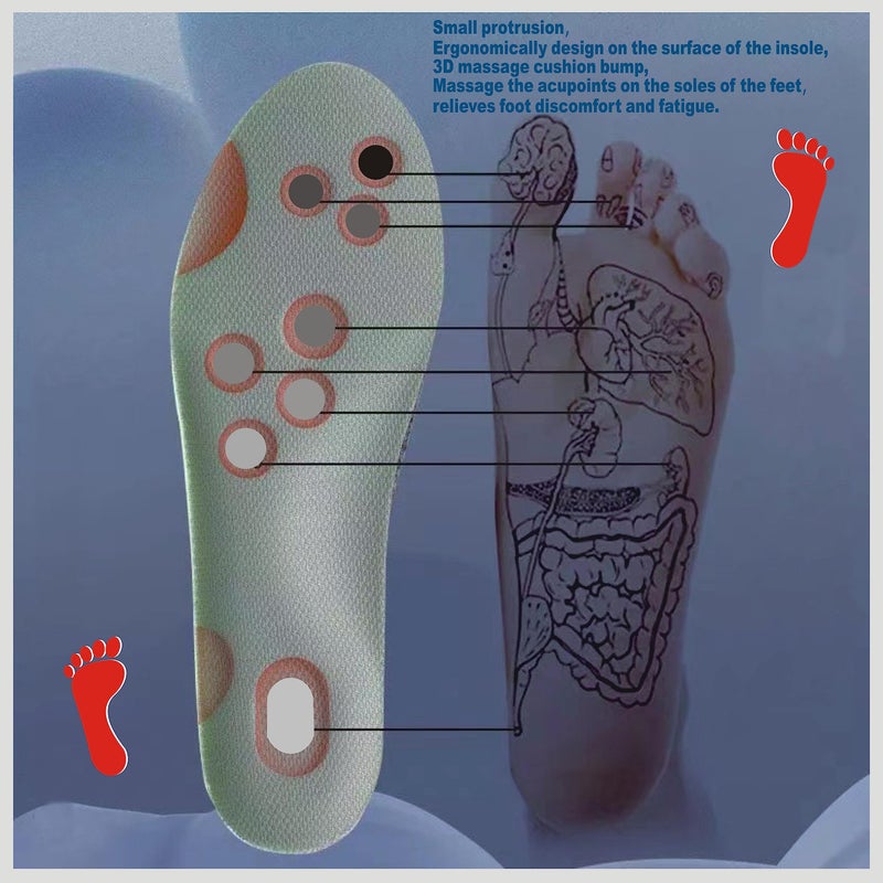 xiaopihou 3D Sneaker Insoles Cloud Sole with Excellent Shock Absorption and Cushioning for Men and Women Comfortable Feet Relief Insoles (1Pair  Men US 10.5-13) - Image 5